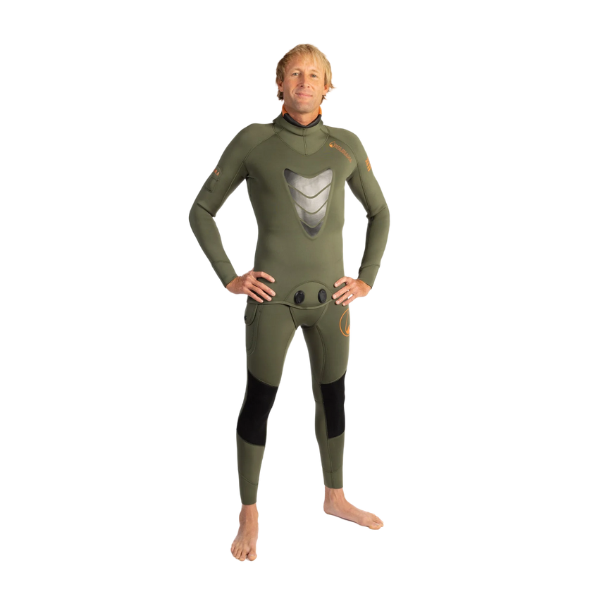 Waihana 5.0 mm Mens Essentials Pro Wetsuit (Ranger Green)