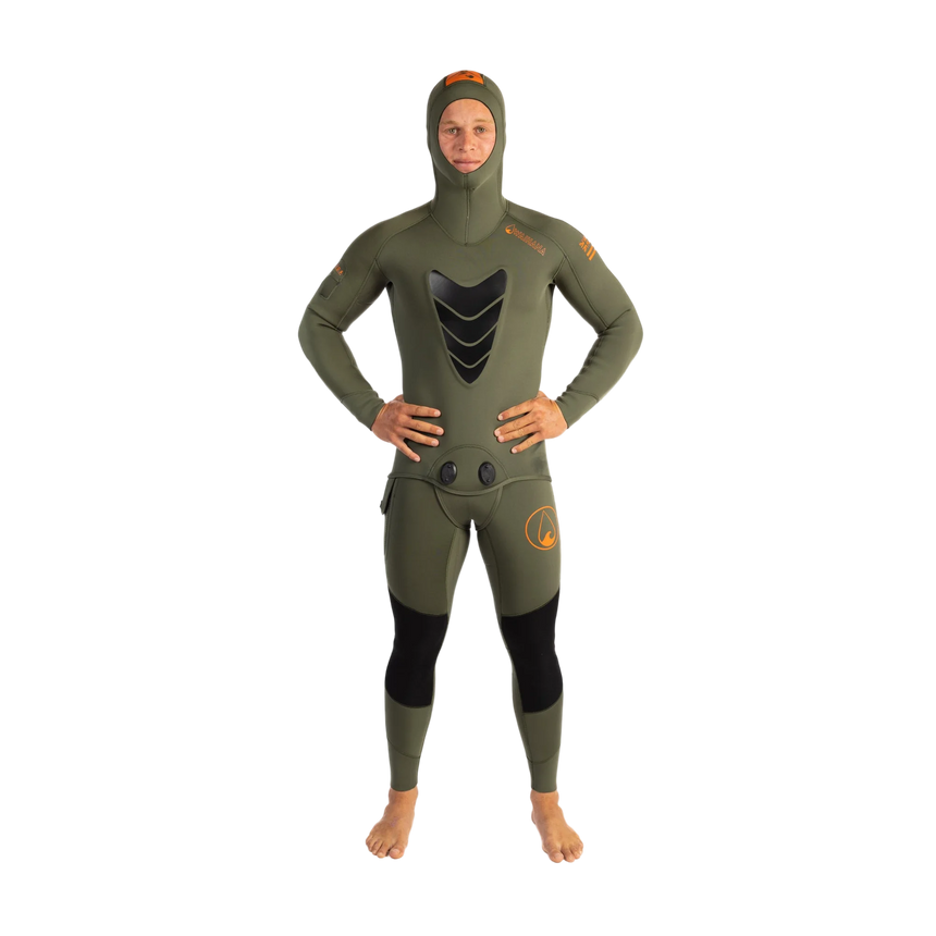 Waihana 5.0 mm Mens Essentials Pro Wetsuit (Ranger Green)