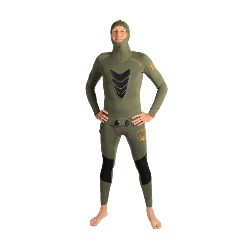 Waihana 5.0 mm Mens Essentials Pro Wetsuit (Ranger Green)