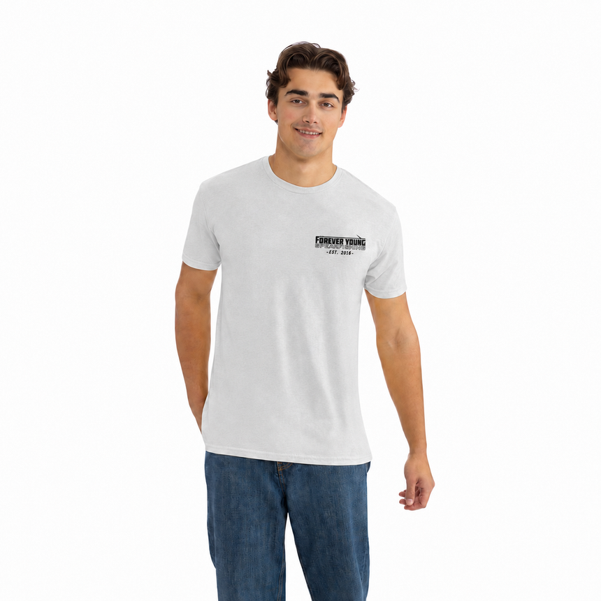 Forever Young Spearfishing Walking Logo T-Shirt