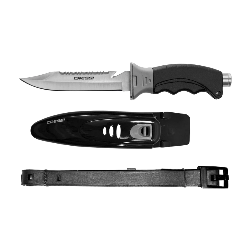 Cressi Borg Dive Knife (Pointed Tip)