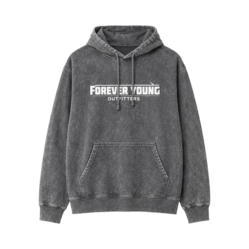 Forever Young Washed Pullover Hoodie