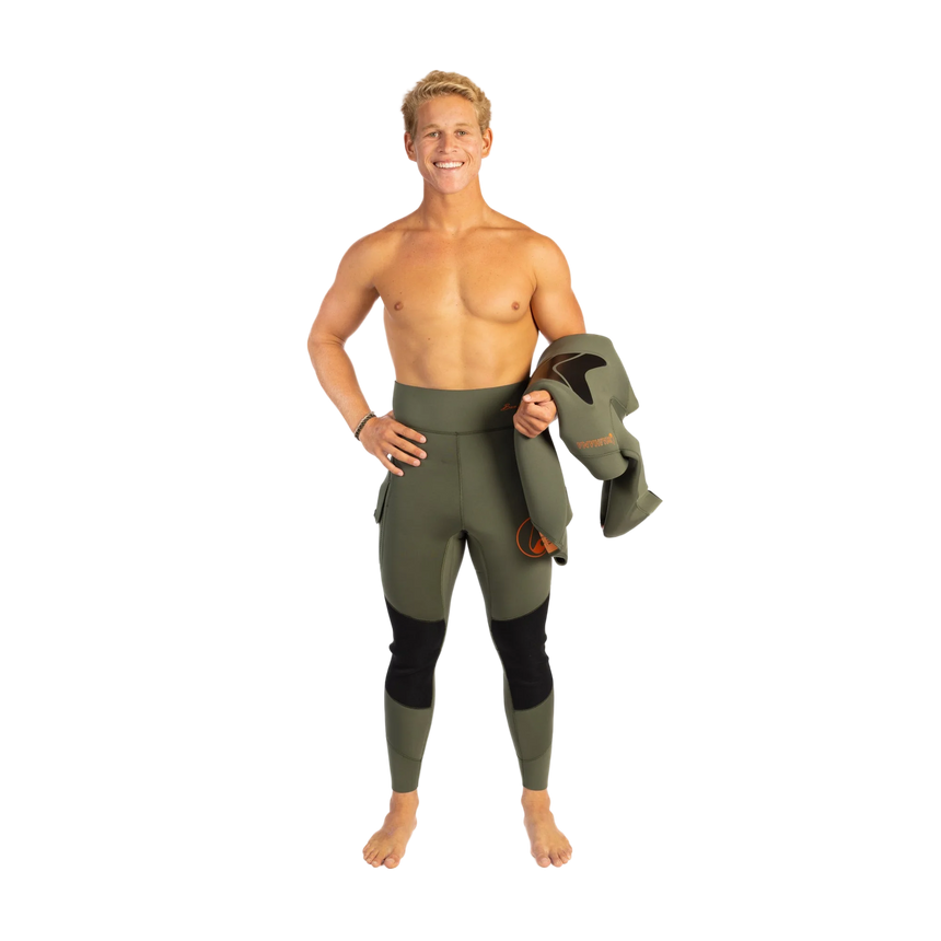 Waihana 5.0 mm Mens Essentials Pro Wetsuit (Ranger Green)