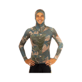 Waihana Hawaiian Brushstroke Hooded Spearfishing Rashguard
