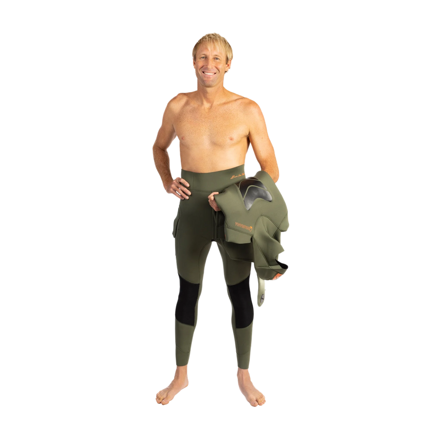 Waihana 5.0 mm Mens Essentials Pro Wetsuit (Ranger Green)