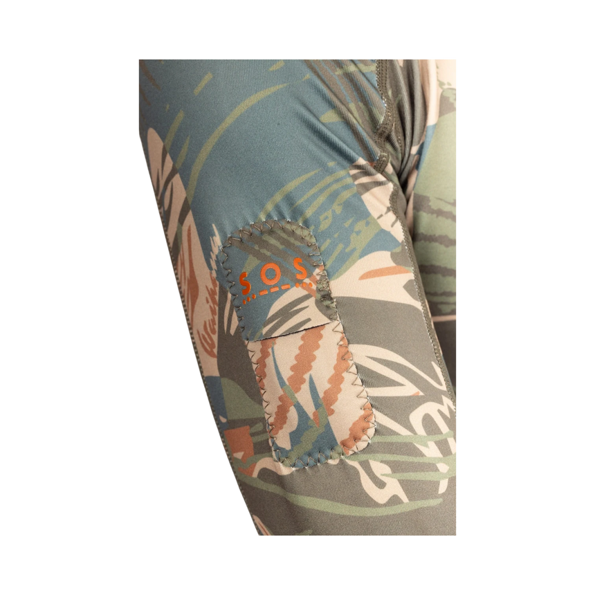 Waihana Hawaiian Brushstroke Hooded Spearfishing Rashguard