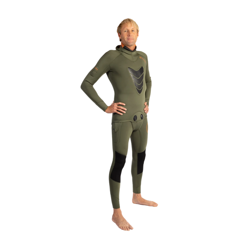 Waihana 5.0 mm Mens Essentials Pro Wetsuit (Ranger Green)