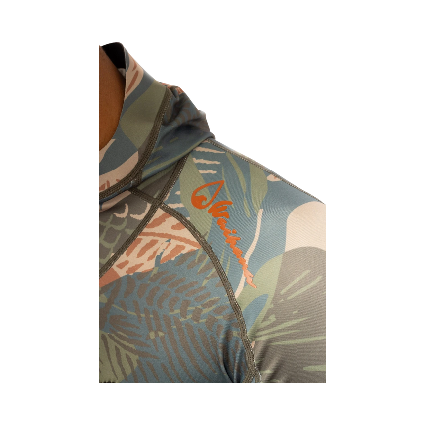 Waihana Hawaiian Brushstroke Hooded Spearfishing Rashguard