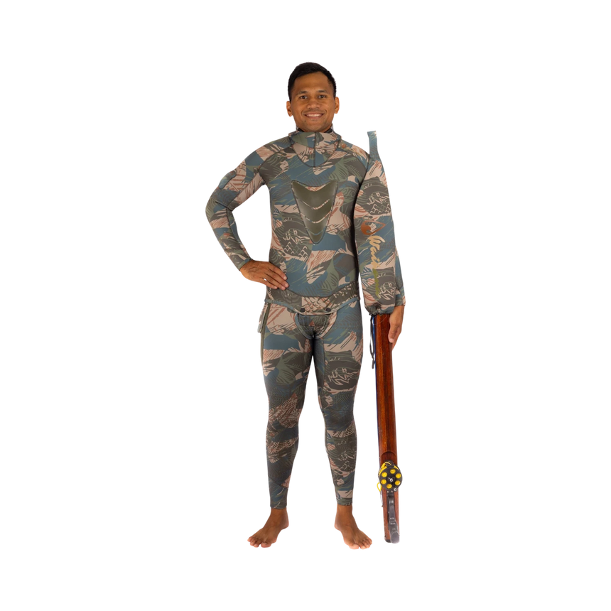Waihana Men's 3.5 mm Wetsuit (Hawaiian Brushstroke)