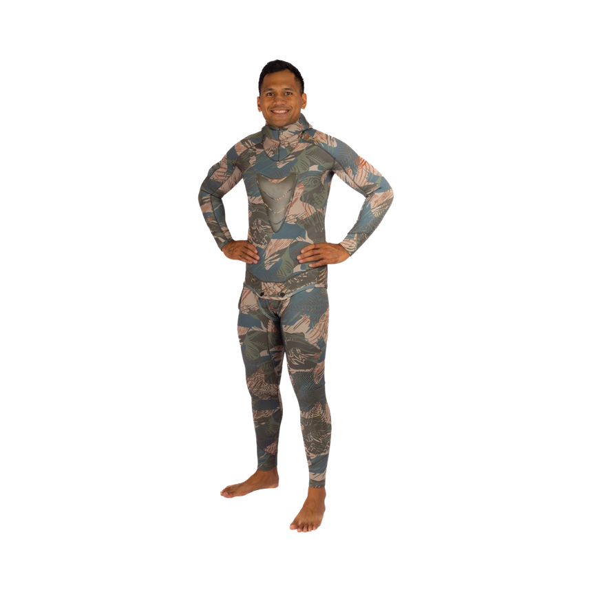 Waihana Men's 3.5 mm Wetsuit (Hawaiian Brushstroke)