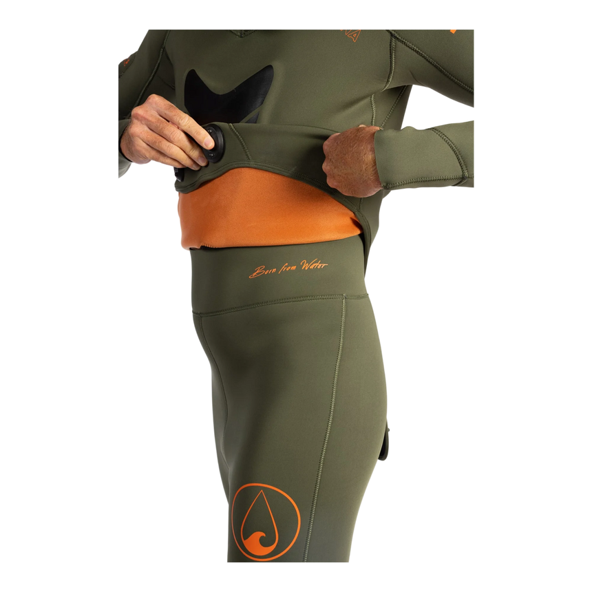 Waihana 5.0 mm Mens Essentials Pro Wetsuit (Ranger Green)