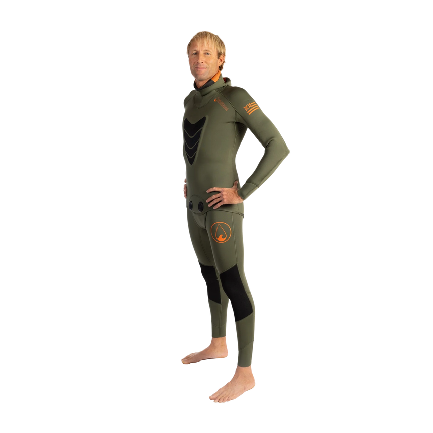 Waihana 5.0 mm Mens Essentials Pro Wetsuit (Ranger Green)