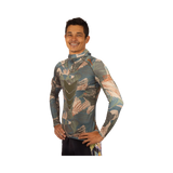 Waihana Hawaiian Brushstroke Hooded Spearfishing Rashguard