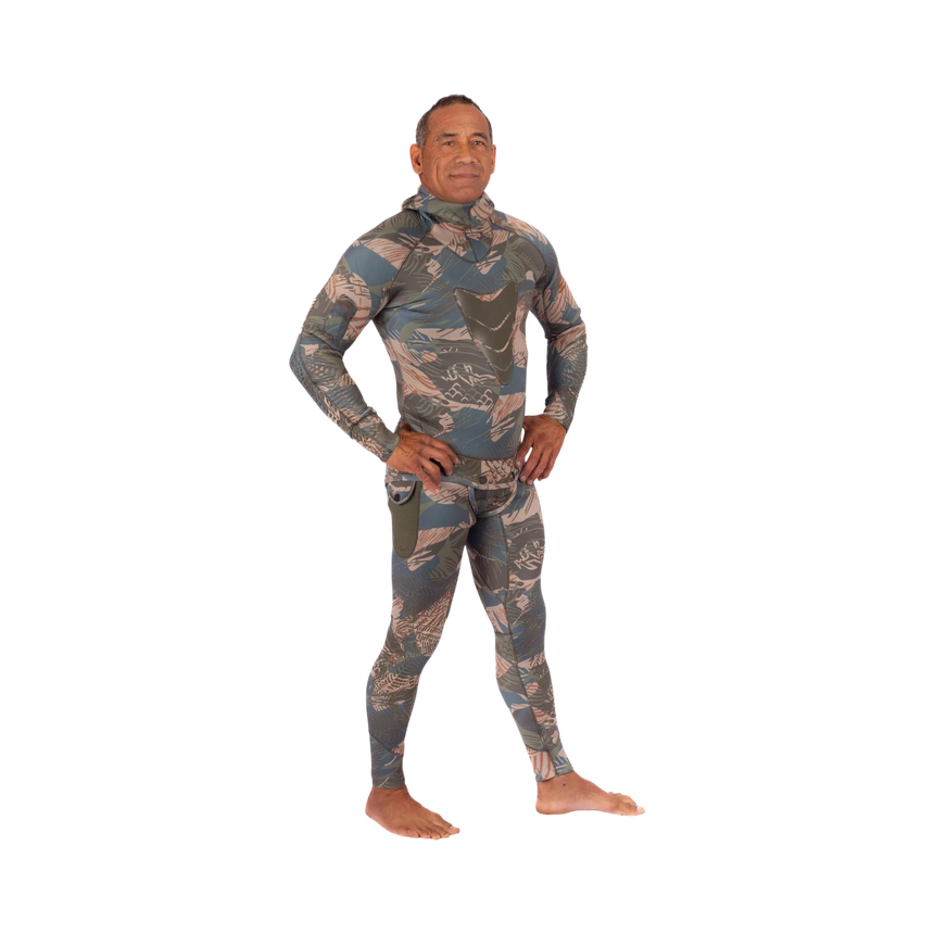 Waihana Men's 3.5 mm Wetsuit (Hawaiian Brushstroke)