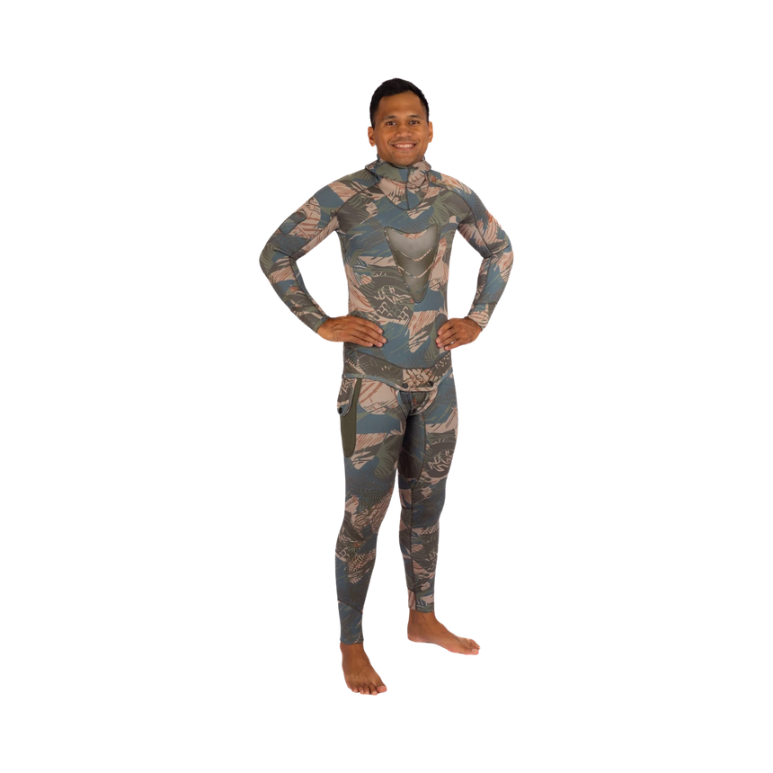 Waihana Men's 3.5 mm Wetsuit (Hawaiian Brushstroke)