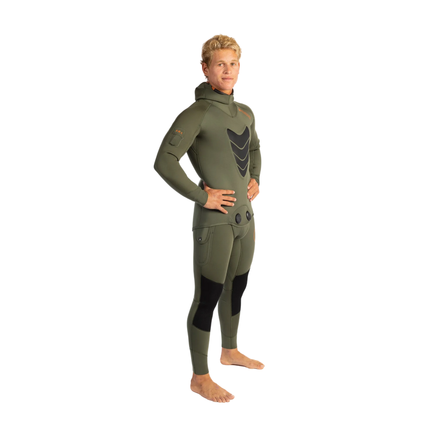Waihana 5.0 mm Mens Essentials Pro Wetsuit (Ranger Green)