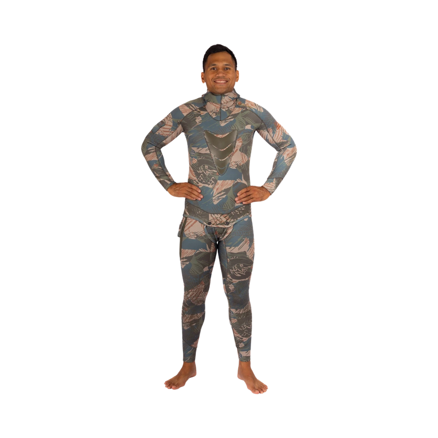 Waihana Men's 3.5 mm Wetsuit (Hawaiian Brushstroke)